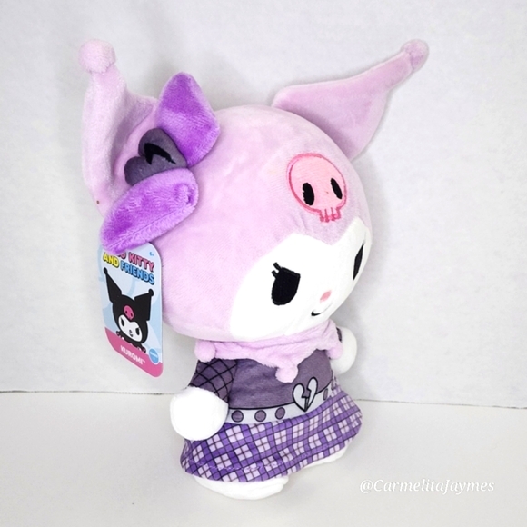 KUROMI SKELETON ☠️ Punks Plush Sanrio Hello Kitty & Friends ☆ NWT ☆ - Picture 5 of 6